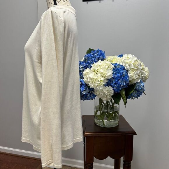 J. Jill Cream V-Neck Tunic - Picture 5 of 6